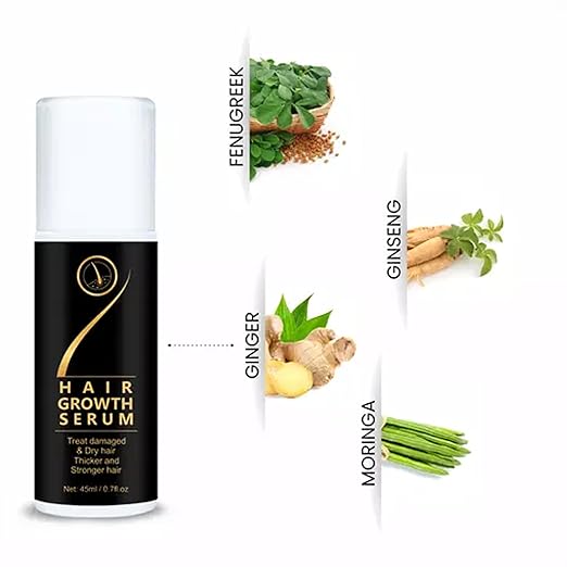 Hair Growth Serum & Treat Damaged & Dry Hair Thicker and Stronger Hair