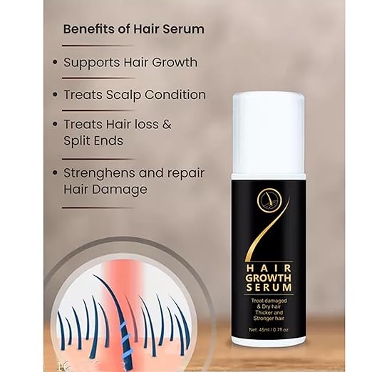 Hair Growth Serum & Treat Damaged & Dry Hair Thicker and Stronger Hair