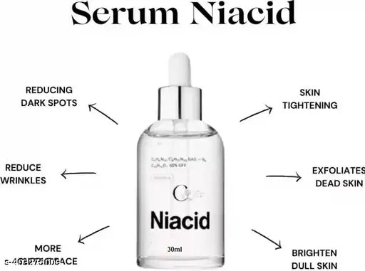 Niacid Face Serum -Skin Brightening & Anti-Aging Formula Repairs and Hydrates (Pack of 1)