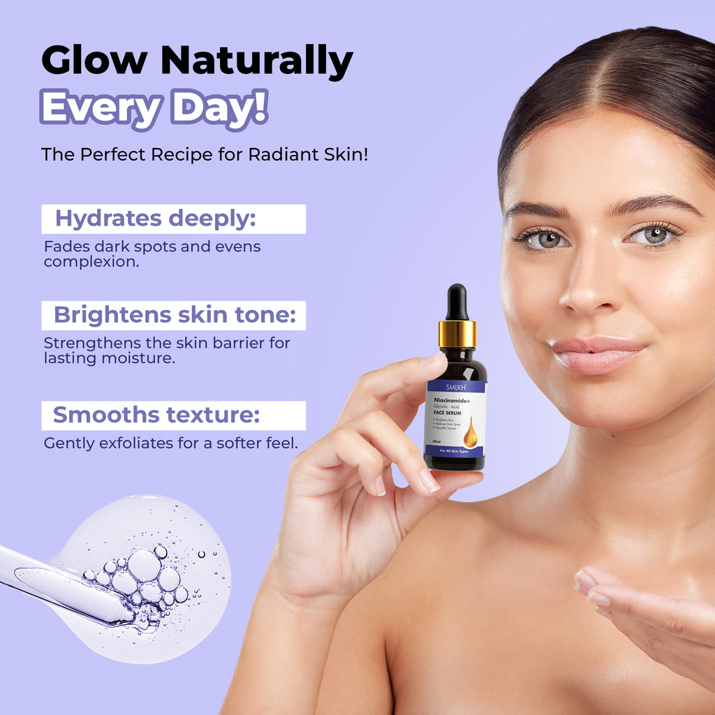 Niacinamide with Glycolic Acid Serum for Dark Spots 30ml (Pack Of-1)