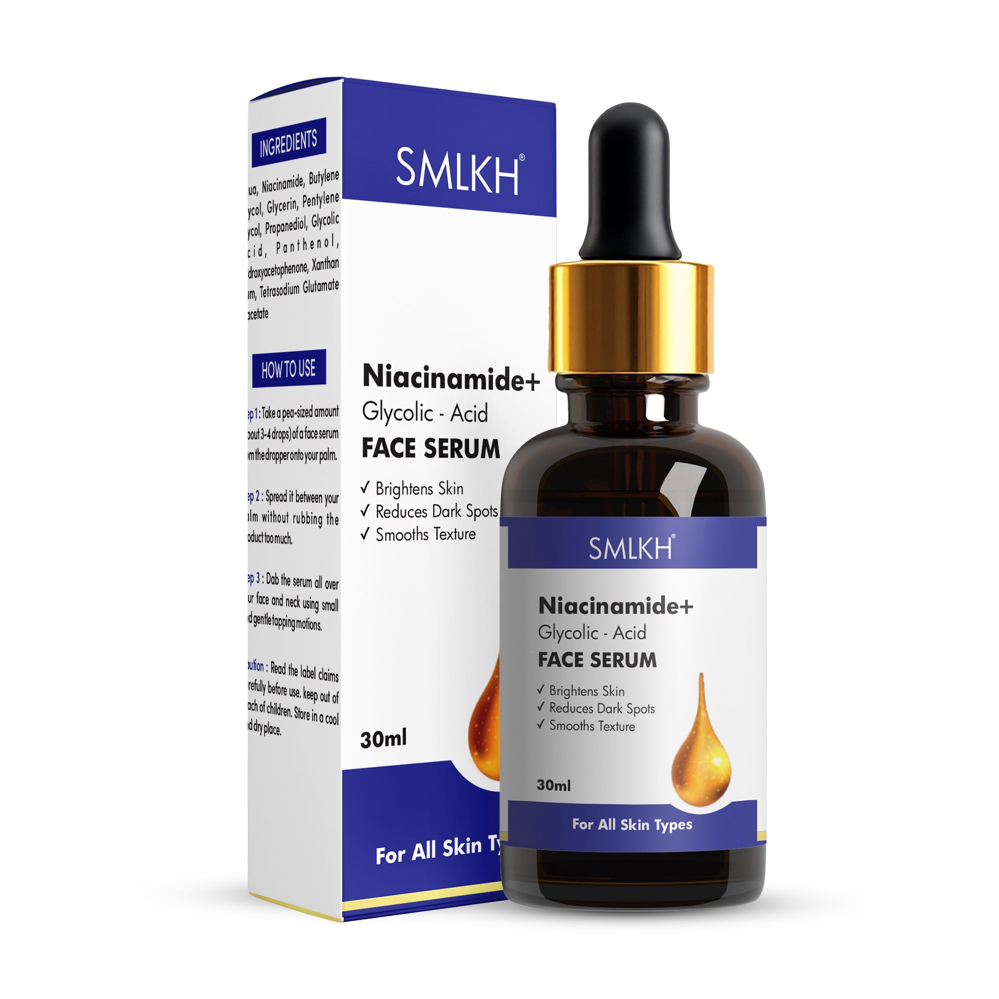 Niacinamide with Glycolic Acid Serum for Dark Spots 30ml (Pack Of-1)