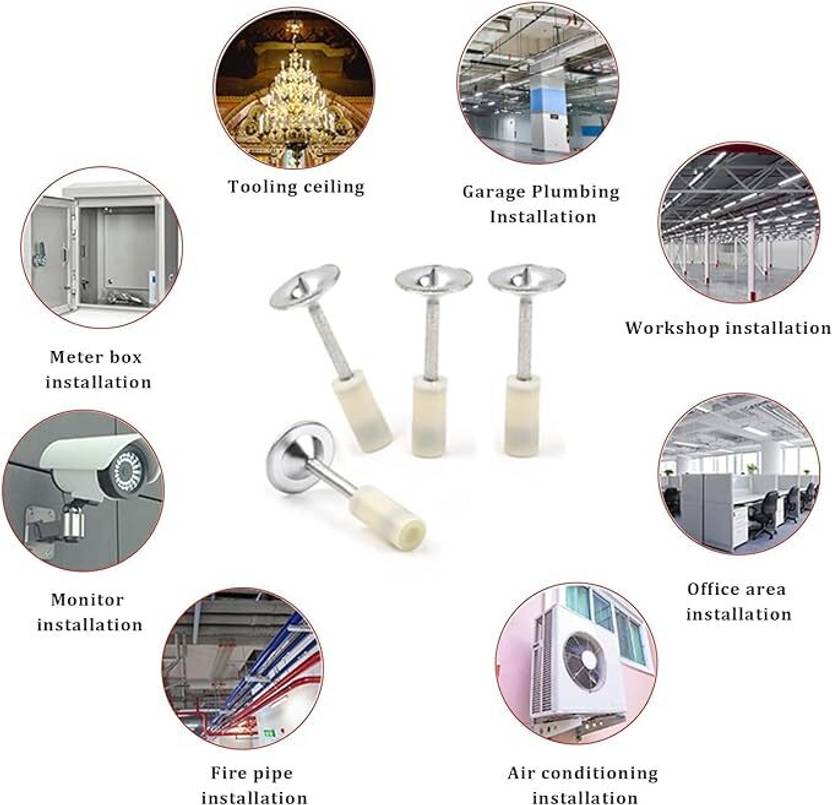 Nail Gun Manual Steel Nails, Round Nails 50 pcs Rivet Heavy Duty Squeeze Rivet Gun