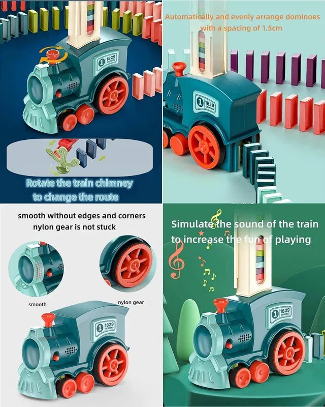 Train Toy Domino Set for Kids – BPA-Free Plastic with Sound Effects