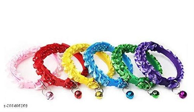 ABS Plastic Coller Belt for Pet (Multicolor, Pack of 2)