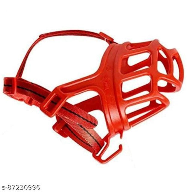 ABS Silicone Muzzle for Dog (Multicolor, 5 inches)