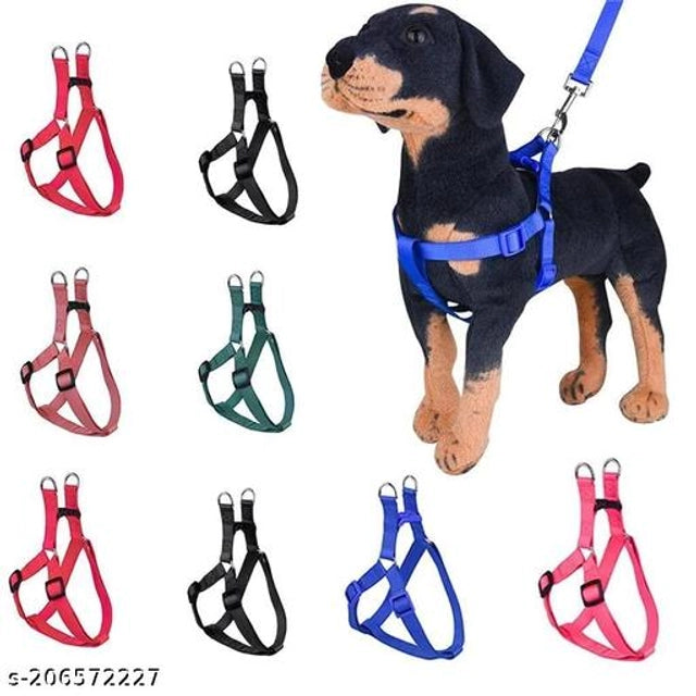 Fabric Body Harness for Dog (Multicolor, 0.5 inches) (Pack of 1)